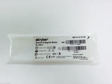 6113-137-90 ~ Stryker System 6 Sagittal Bade 13.0mm x 90.0mm (x)
